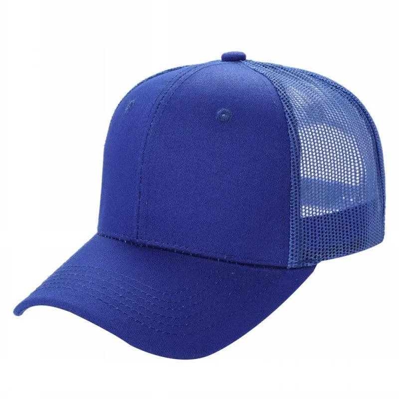 12 Pack Trucker Mesh Hat Cap - Curved Bill, 6-Panel