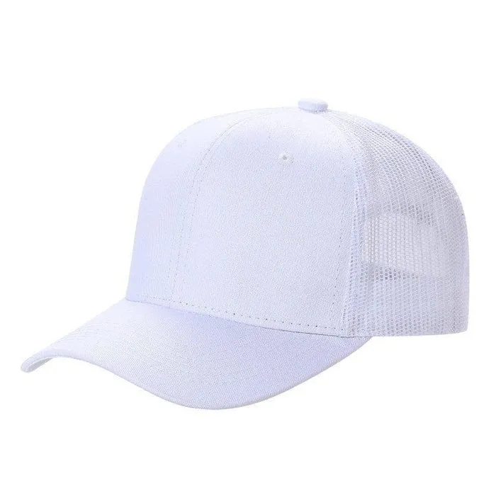 12 Pack Trucker Mesh Hat Cap - Curved Bill, 6-Panel