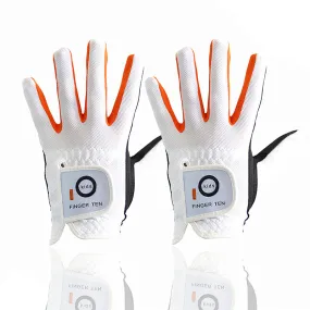 2 Pack Golf Gloves Youth Colourful All Weather Grip