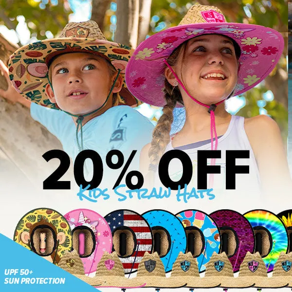 20% OFF KIDS STRAW HATS