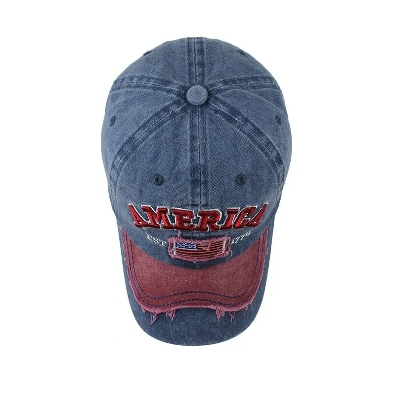 America 1776 Embroidered Snapback Baseball Cap