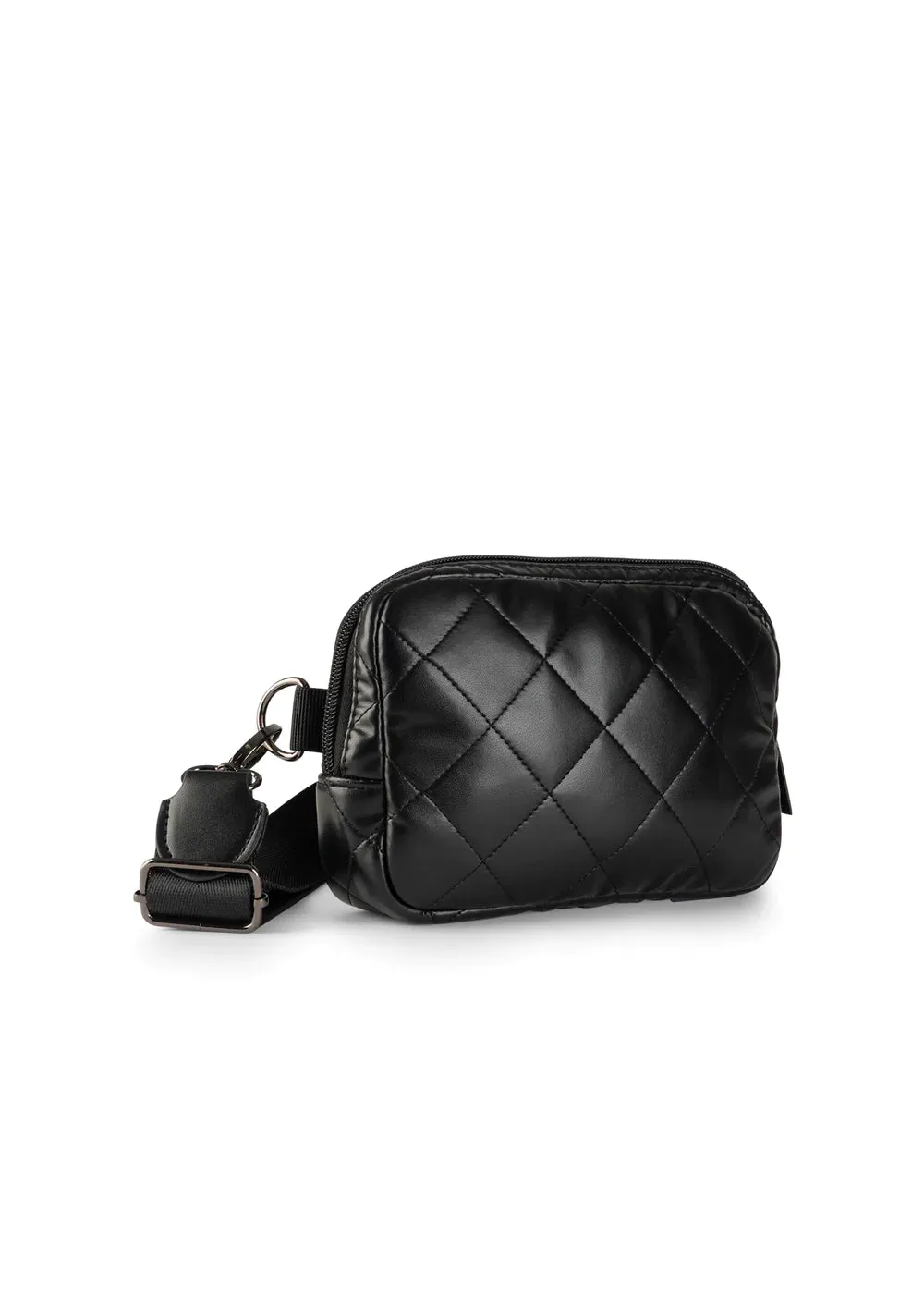 Amy Sling Bag - Black Vegan Leather