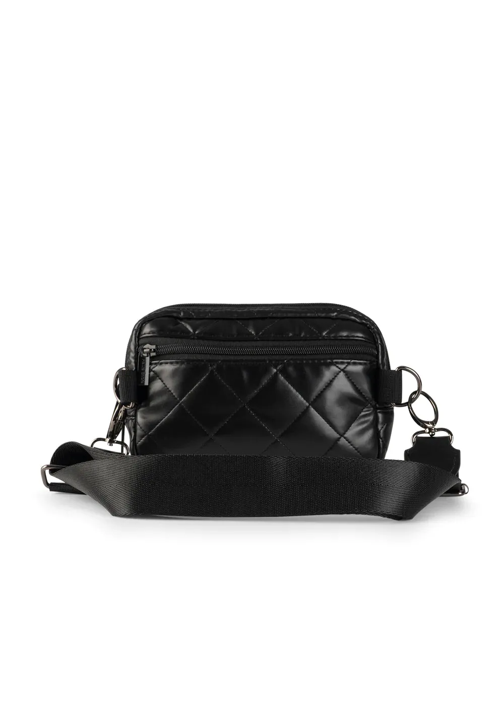 Amy Sling Bag - Black Vegan Leather