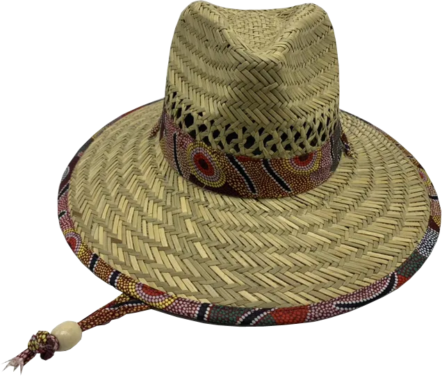 Art Down Under Aboriginal Wide Brim Straw Hats