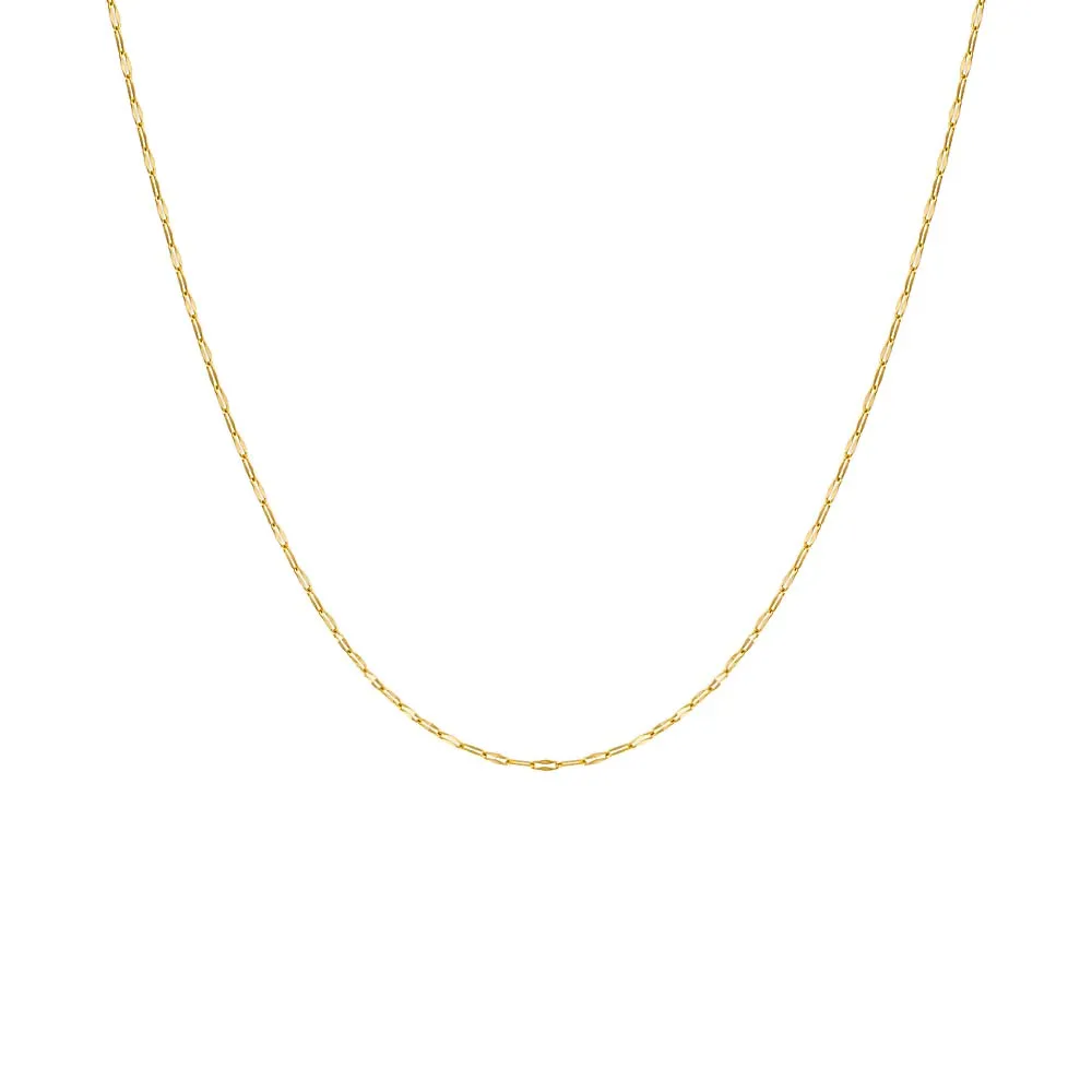 Baby Mariner Link Chain Necklace 14K