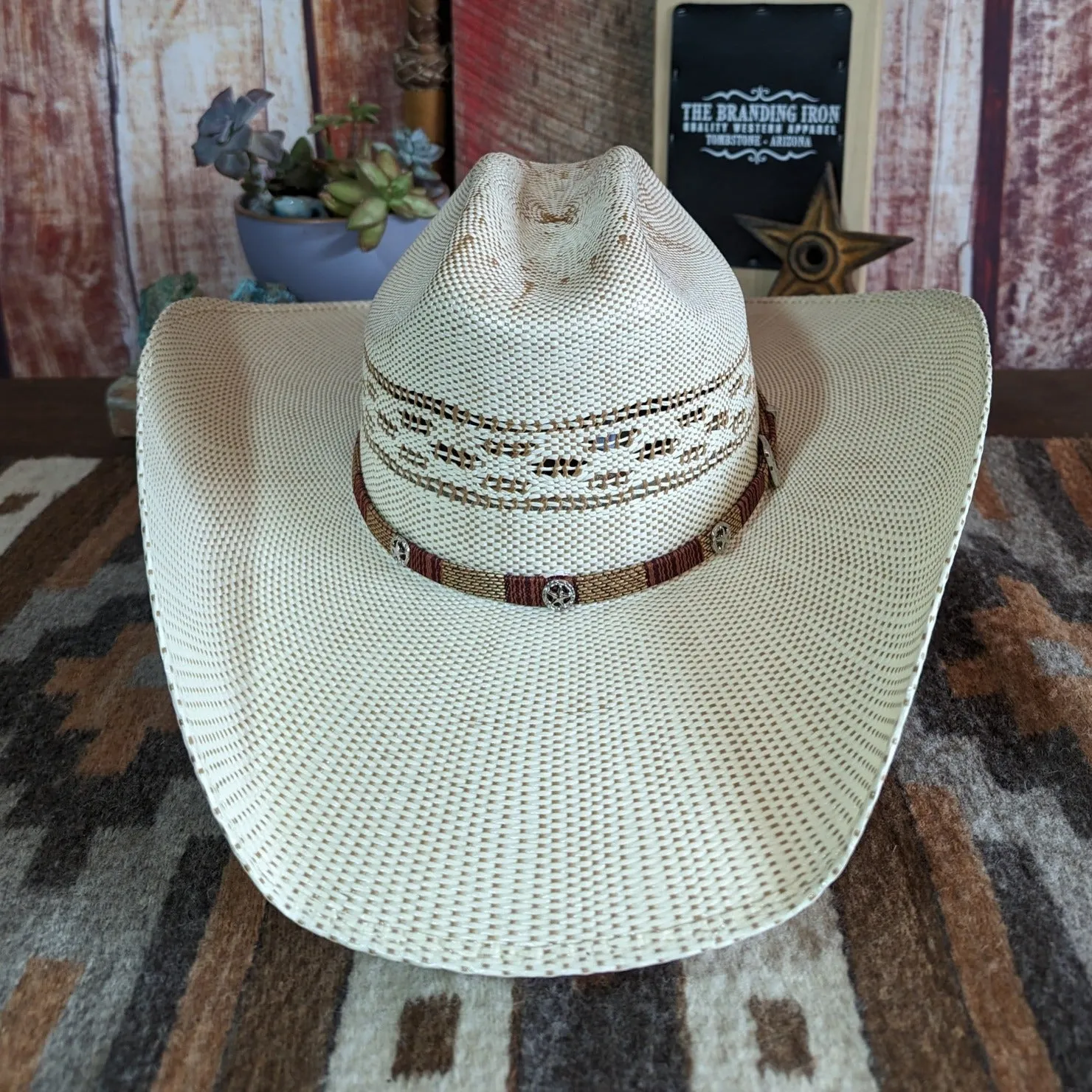 Bangora Straw Hat the "Western Spradley" by Bailey S17BGB