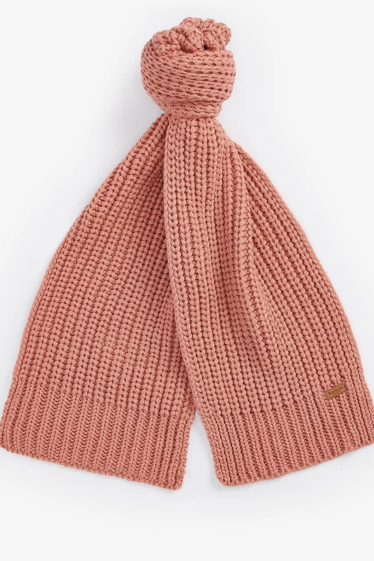 Barbour Beanie and scarf Gift Set Saltburn in Pink Rust LGS0023PI35