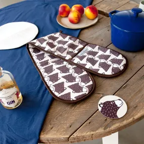 Bear Print Double Oven Gloves