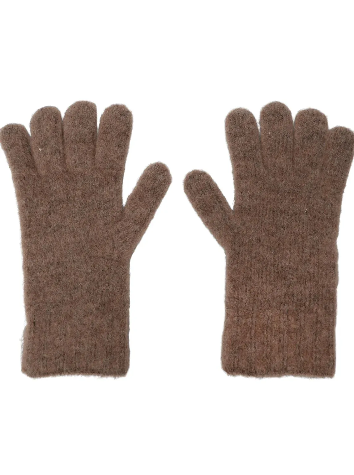 Black Colour Ginger Gloves - Caramel