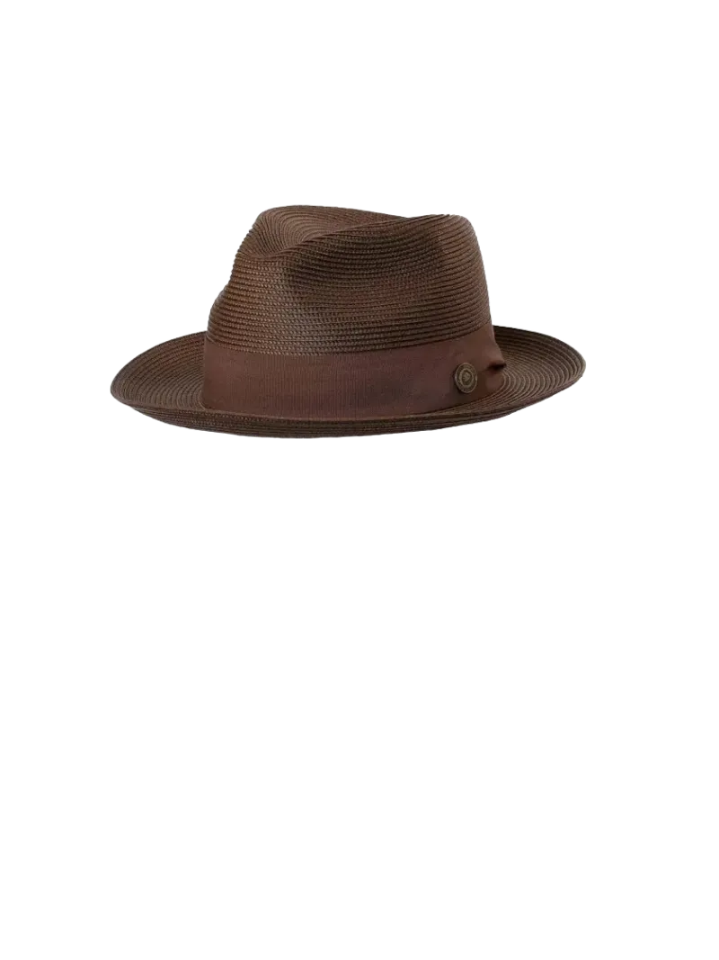 Brown Bruno Capelo Men's straw hat casual dress summer style hat