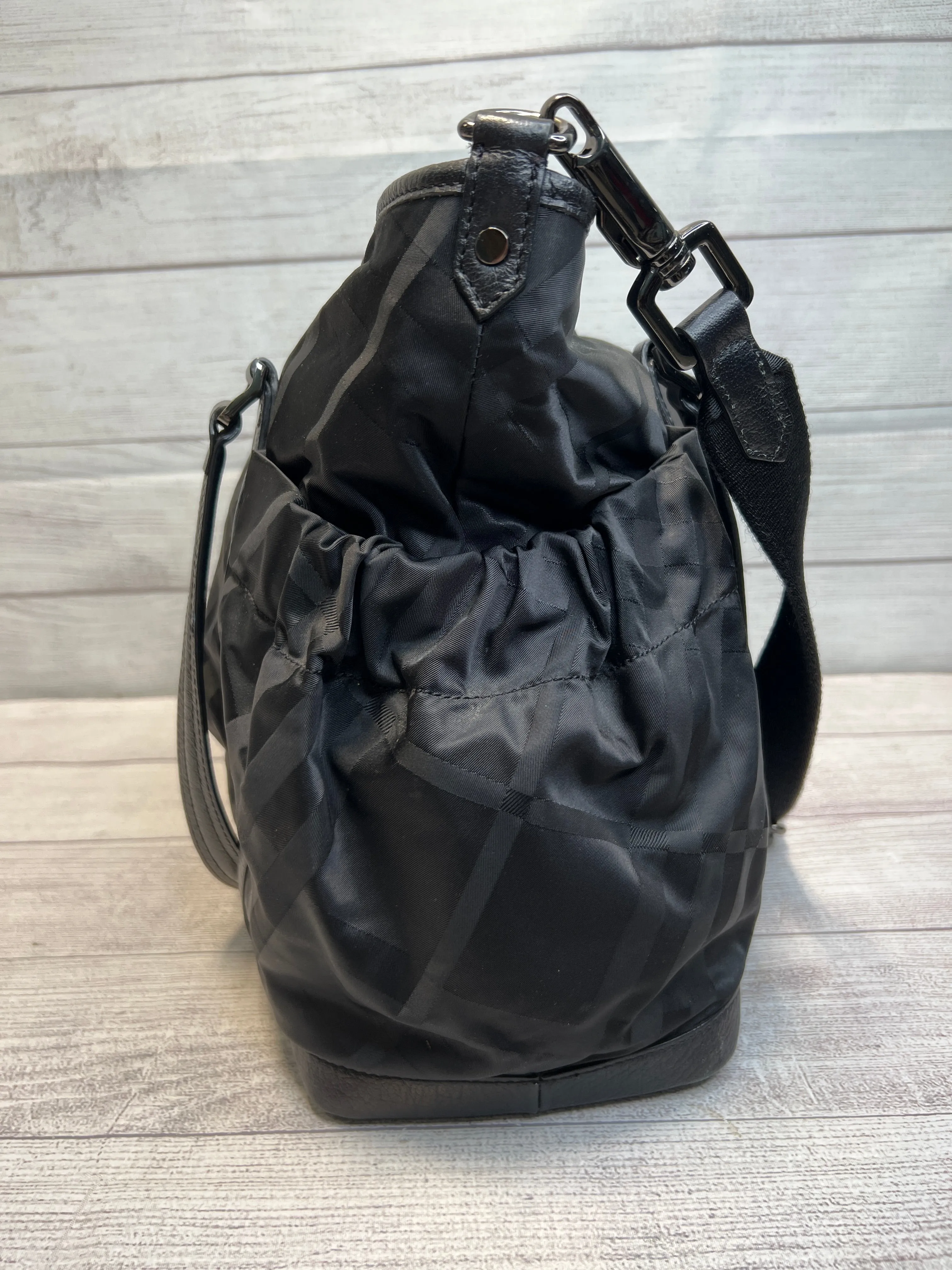 Burberry XL Nylon Check Tote / Diaper Bag