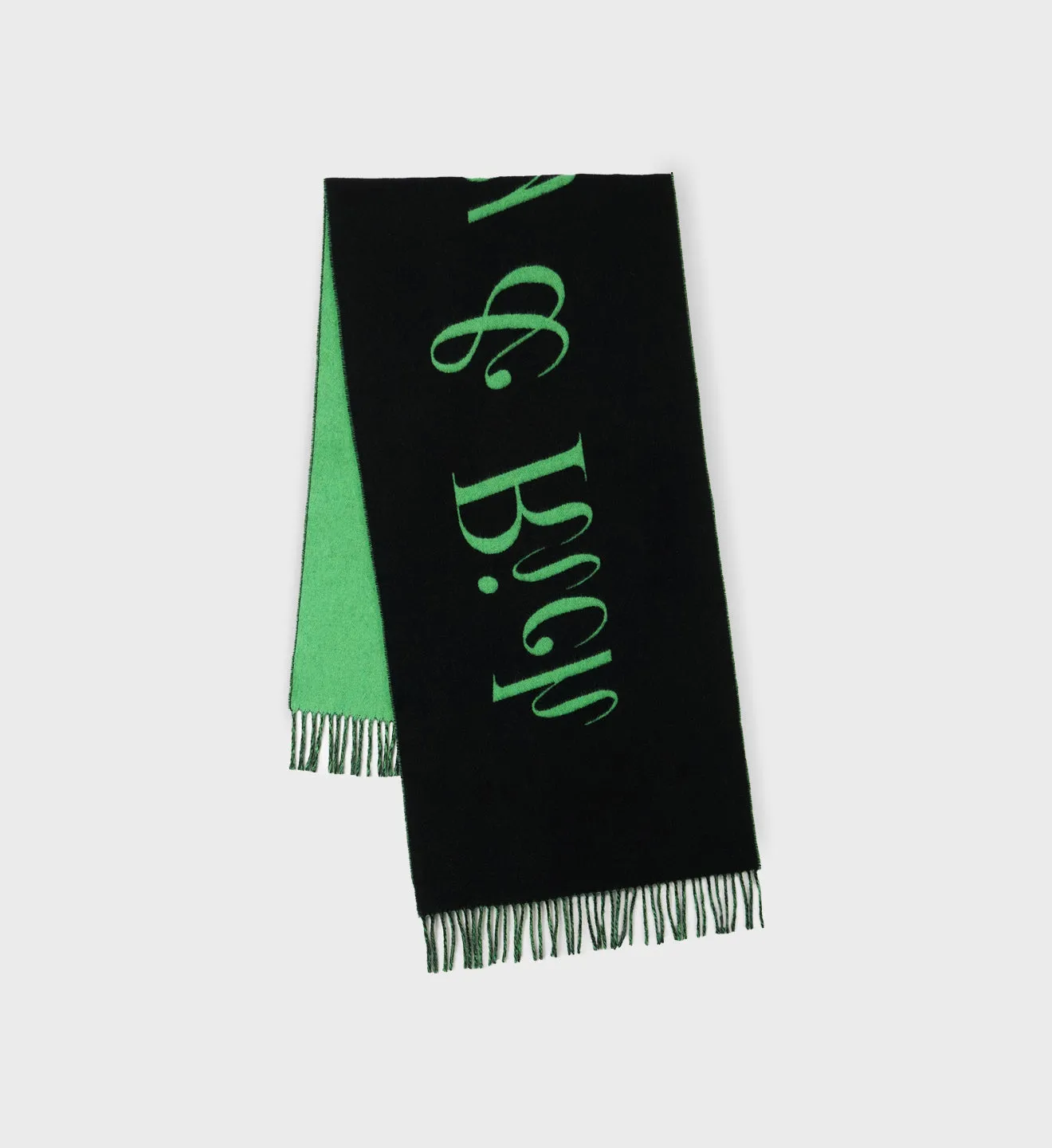 Classic Logo Scarf - Black/Kelly Green