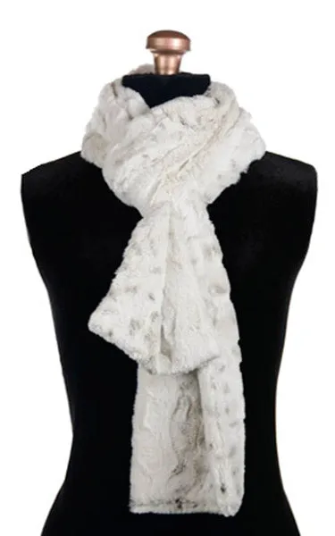 Classic Scarf - Luxury Faux Fur in Winters Frost