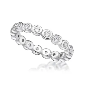 Cubic Zirconia Silver Ring   CJR20