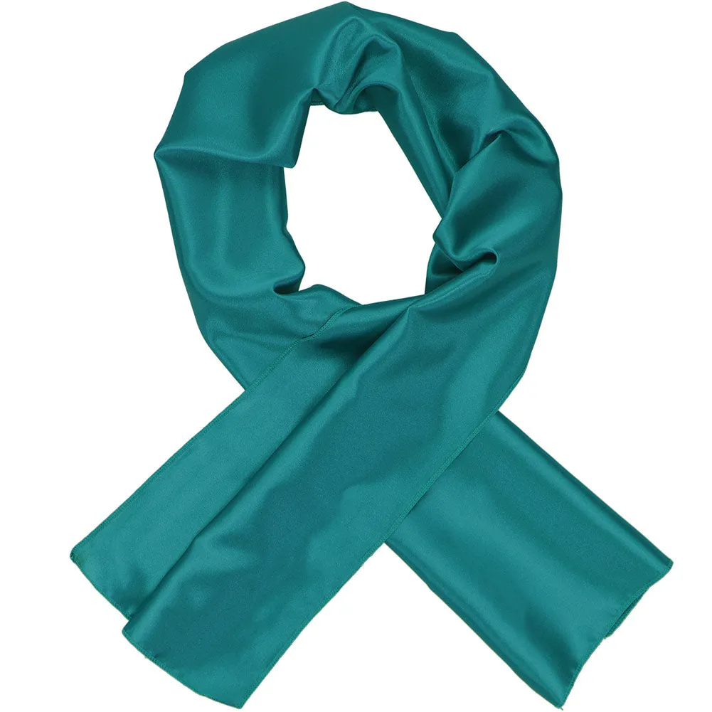 Deep Aqua Solid Color Scarf