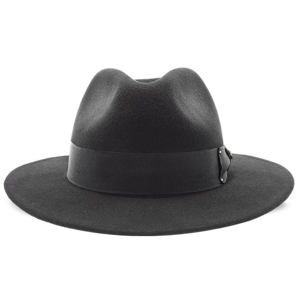 Empire - Walrus Hats Grey Wool Felt Fedora Hat - H7001