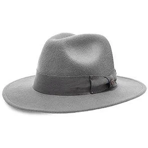 Empire - Walrus Hats Grey Wool Felt Fedora Hat - H7001