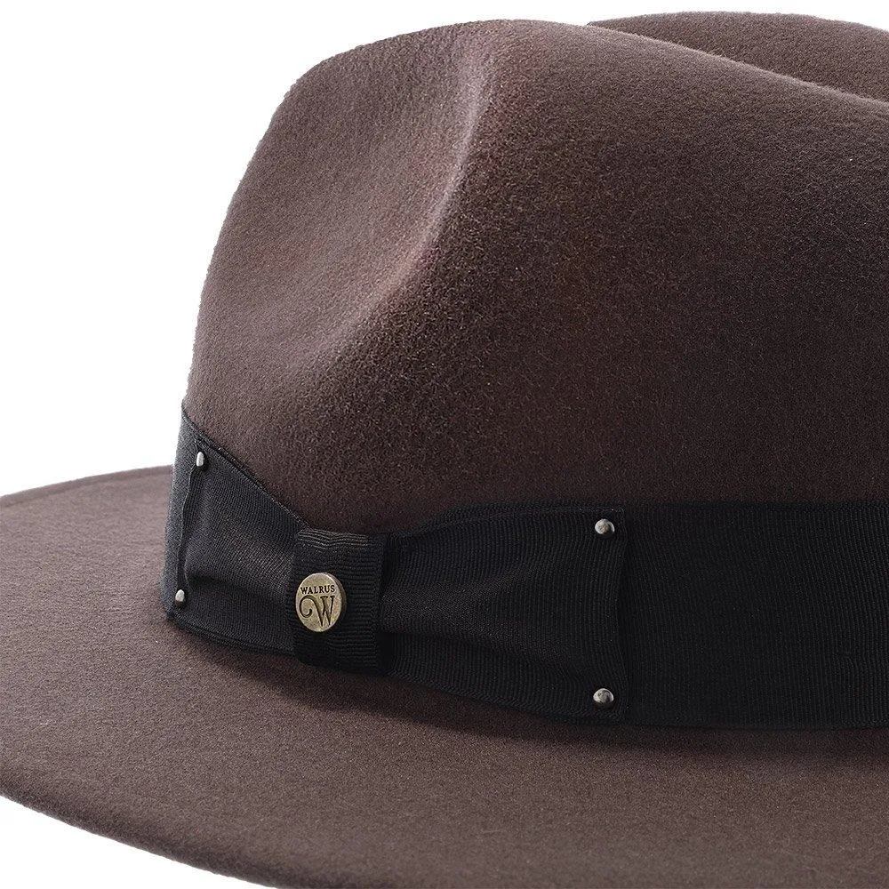 Empire - Walrus Hats Grey Wool Felt Fedora Hat - H7001