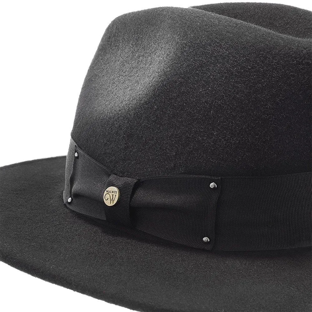 Empire - Walrus Hats Grey Wool Felt Fedora Hat - H7001