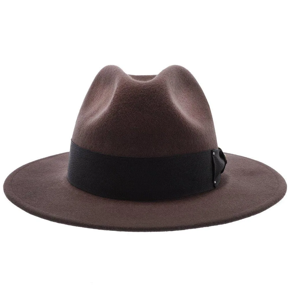 Empire - Walrus Hats Grey Wool Felt Fedora Hat - H7001