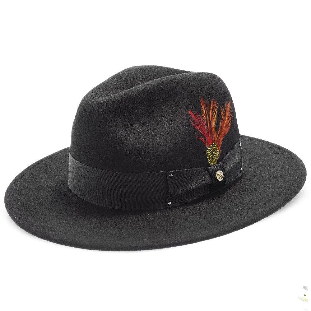 Empire - Walrus Hats Grey Wool Felt Fedora Hat - H7001