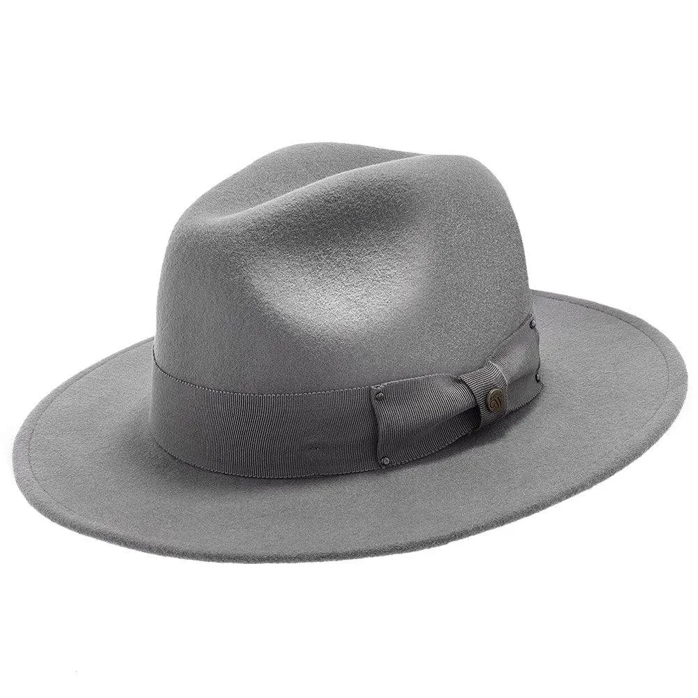 Empire - Walrus Hats Grey Wool Felt Fedora Hat - H7001