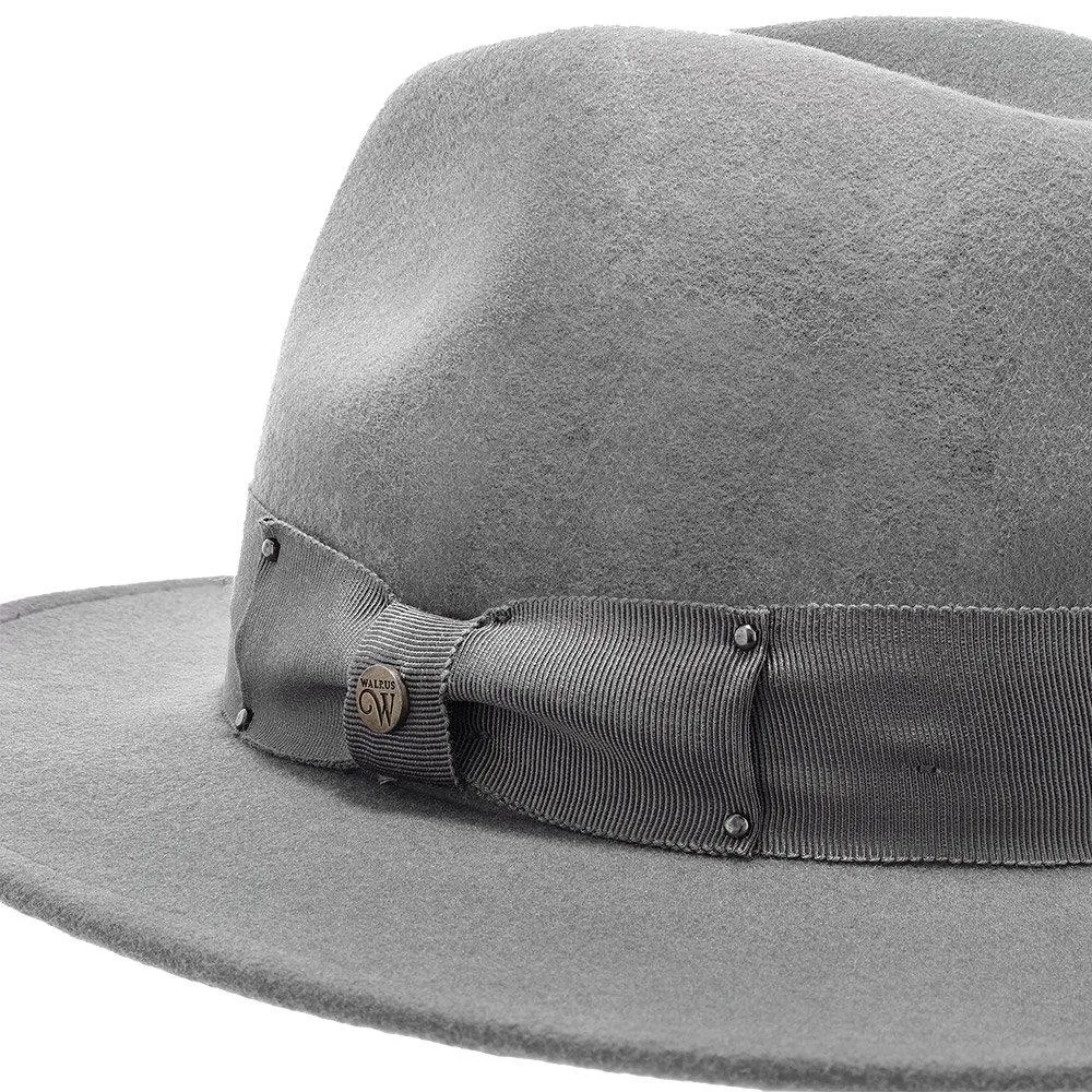 Empire - Walrus Hats Grey Wool Felt Fedora Hat - H7001