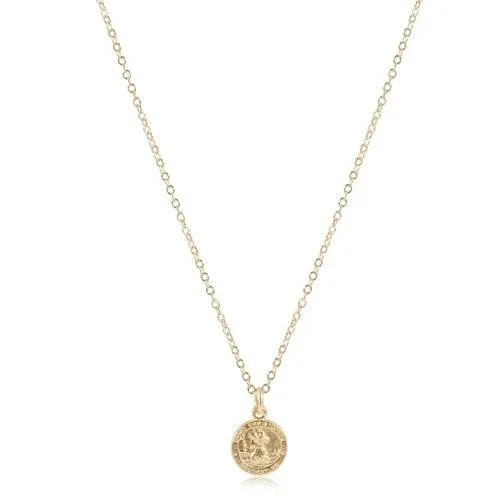 Enewton - 16in Necklace Gold - Protection Small Gold Disc