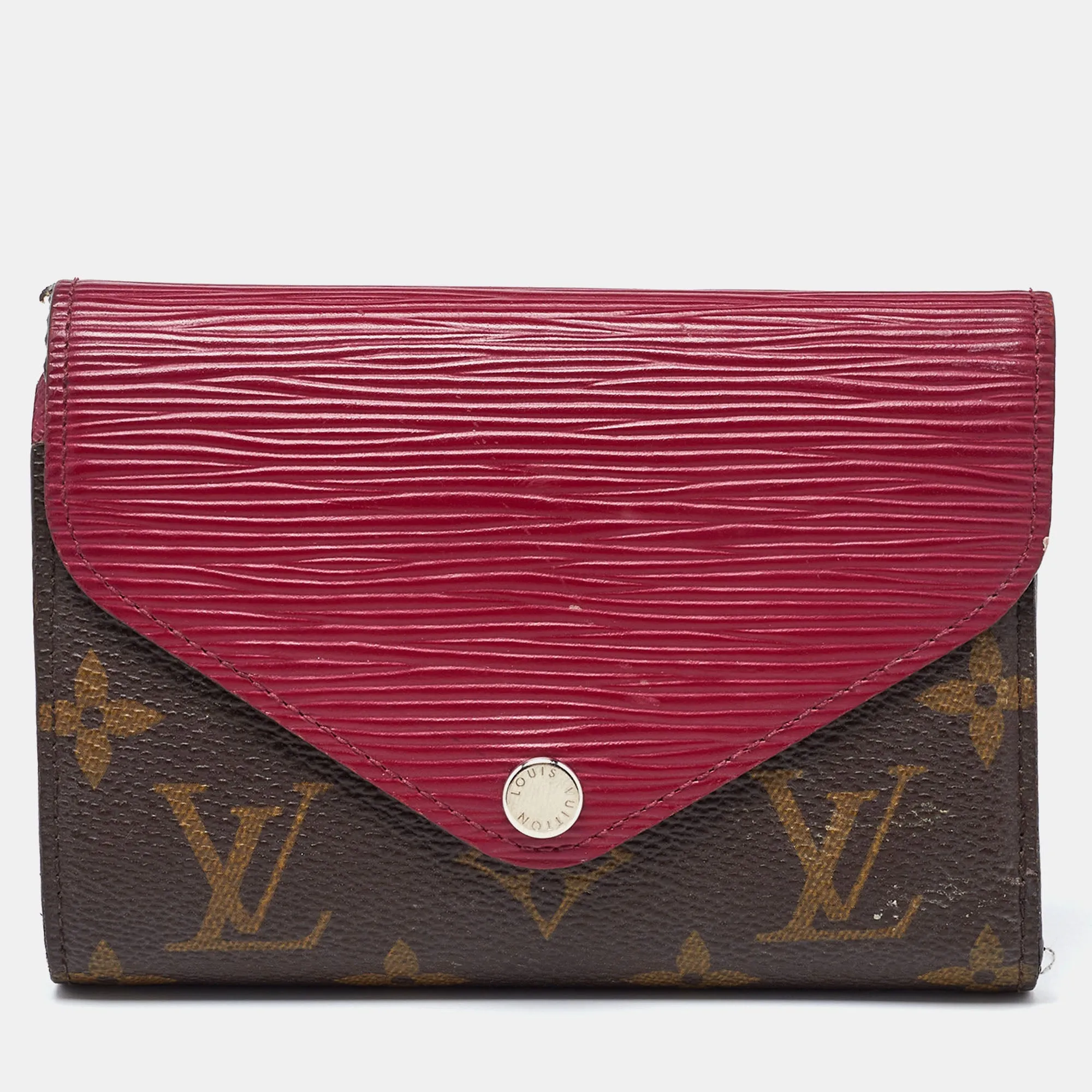 Epi Leather and Monogram Canvas Marie-Lou Compact Wallet