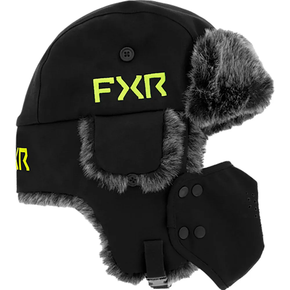 FXR Trapper Hat Black/Hivis