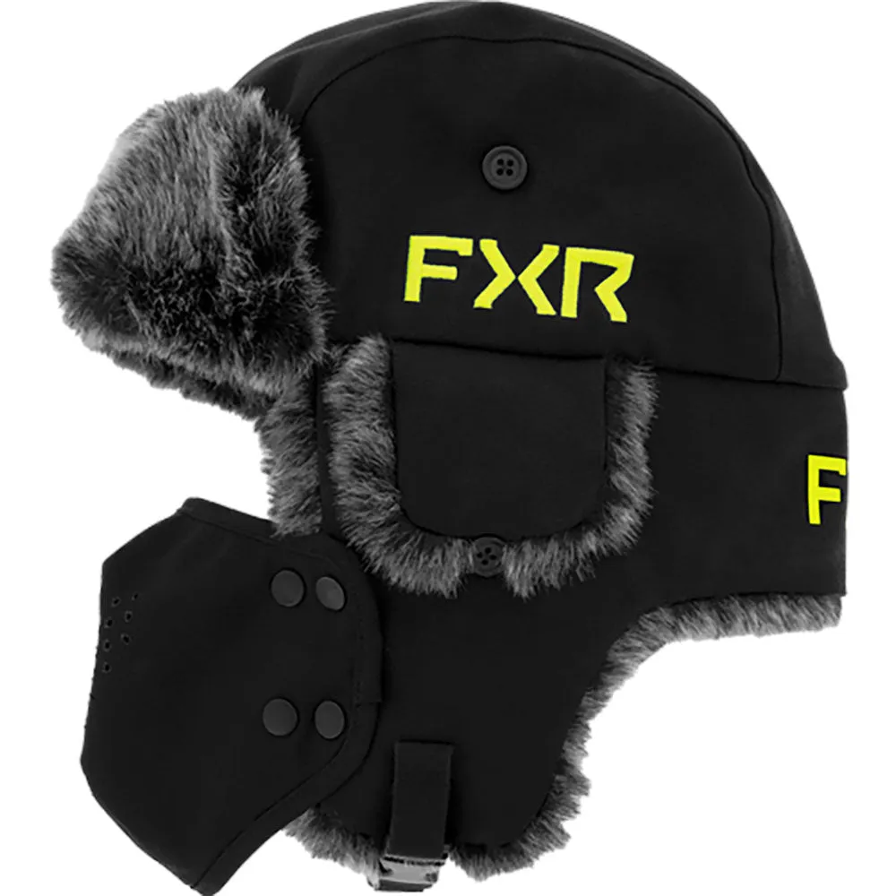 FXR Trapper Hat Black/Hivis