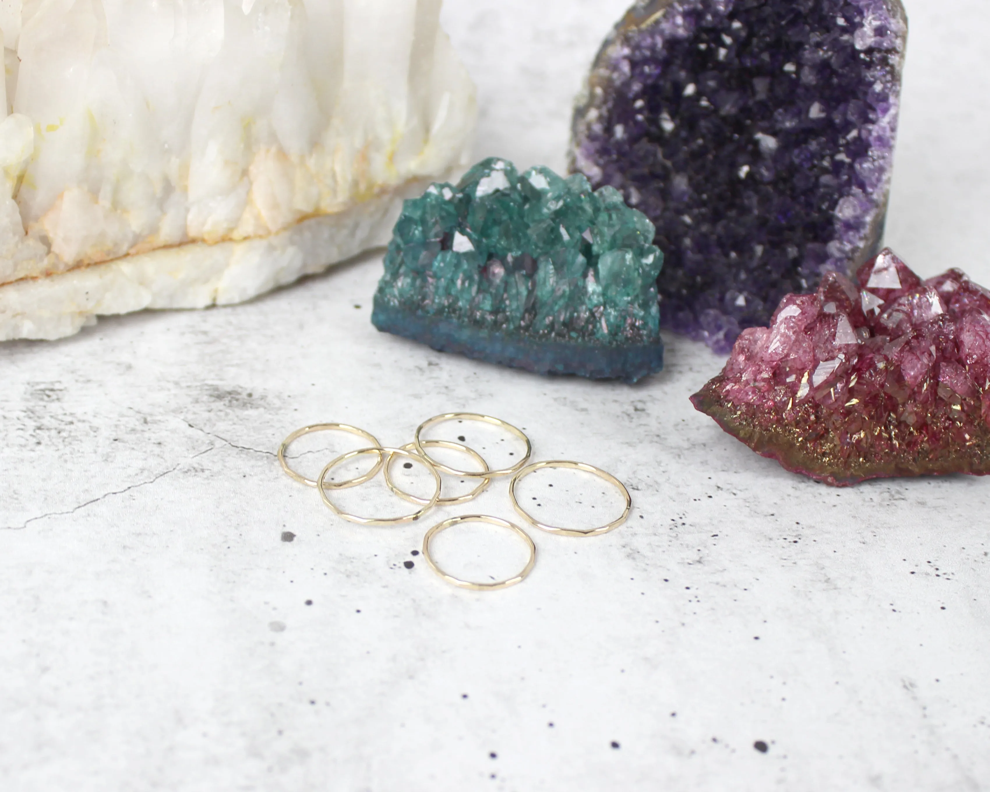 Hammered Time // Hammered Ring, 925 Sterling Silver or Gold Filled, Stackable Rings /// BH-R002