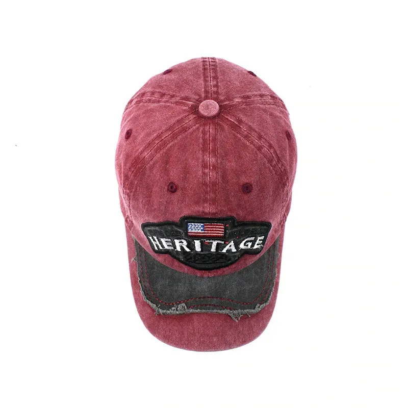 Heritage America Embroidered Snapback Baseball Cap