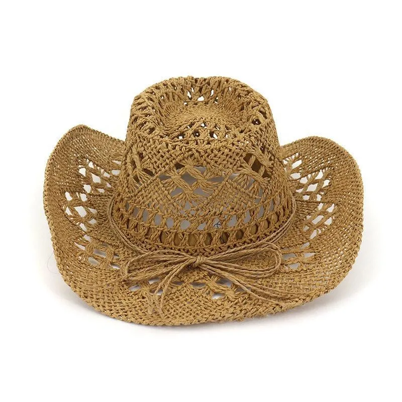 Hollowed Handmade Cowboy Straw Hat