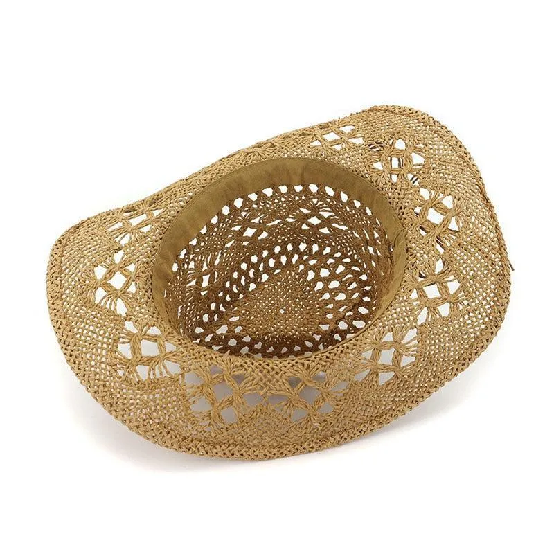 Hollowed Handmade Cowboy Straw Hat