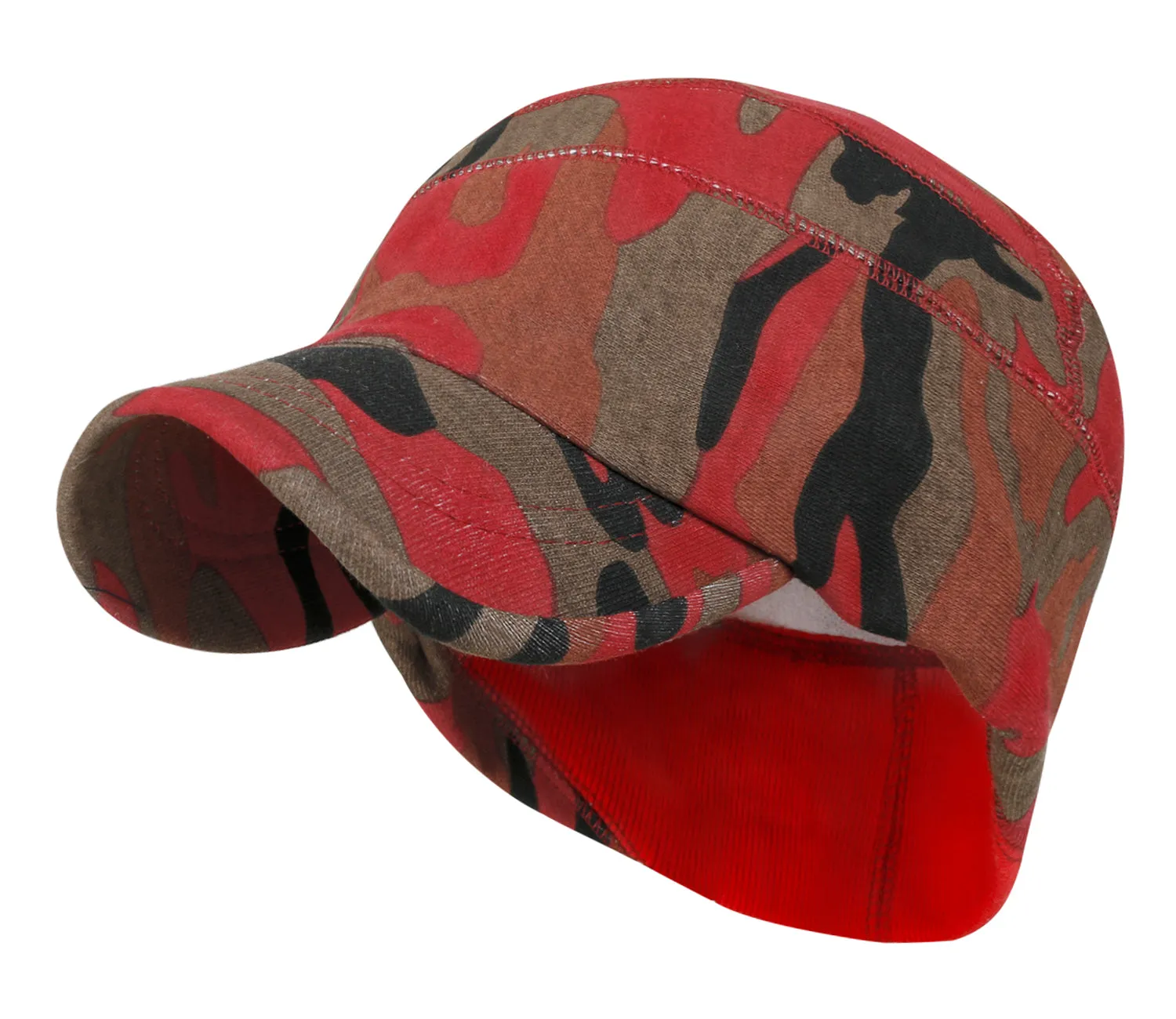 ililily Military Camouflage Pattern Cotton Casual Flex Fit Work Cap Soft Hat