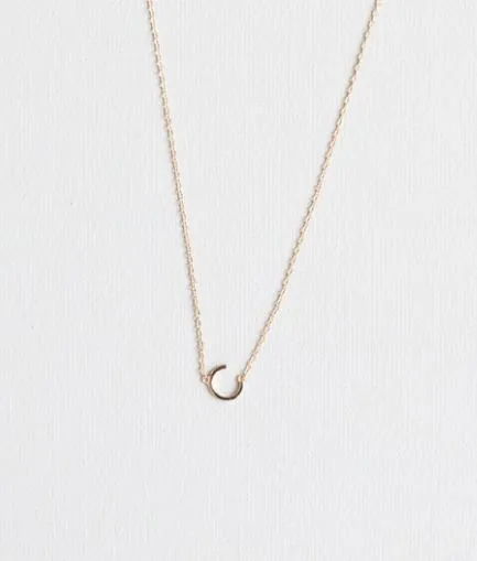 INITIAL GOLD NECKLACES