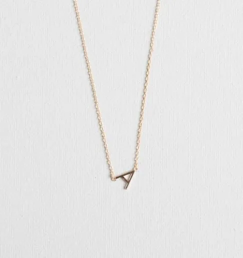 INITIAL GOLD NECKLACES