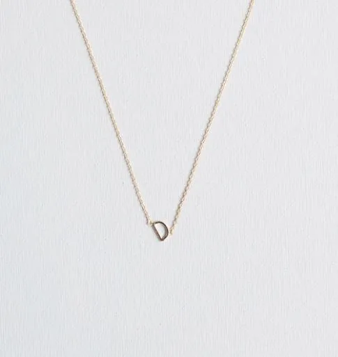 INITIAL GOLD NECKLACES