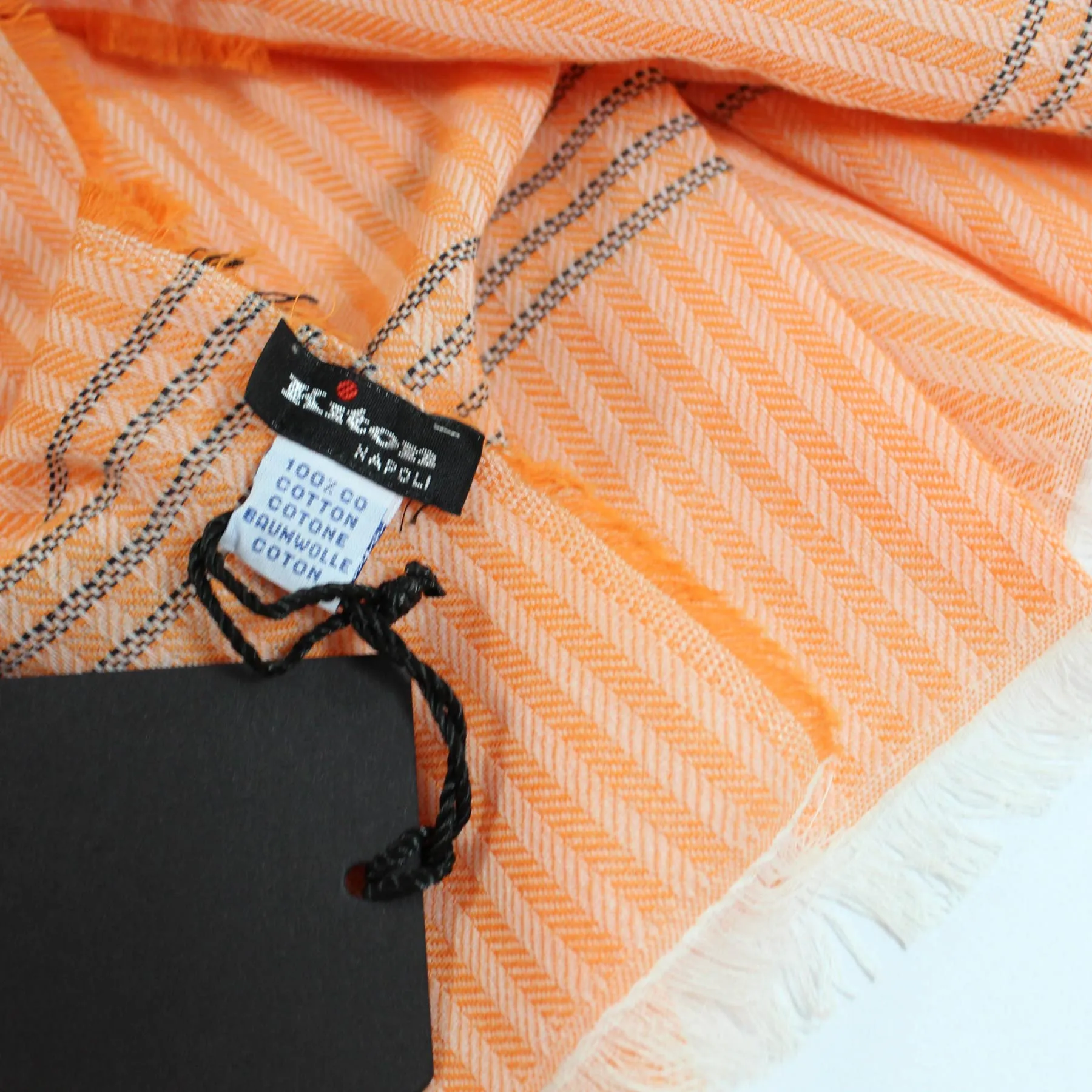 Kiton Scarf Orange - Cotton Shawl SALE