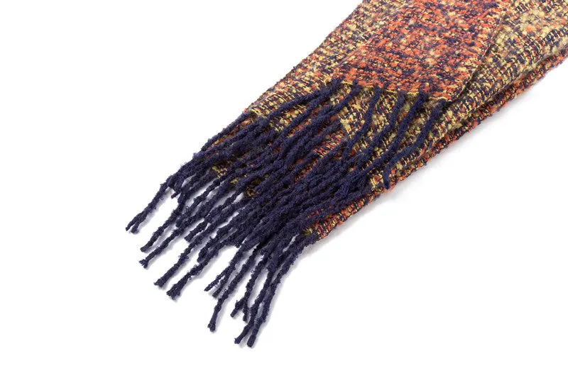 Men's Winter Woolen Thick Long Scarf