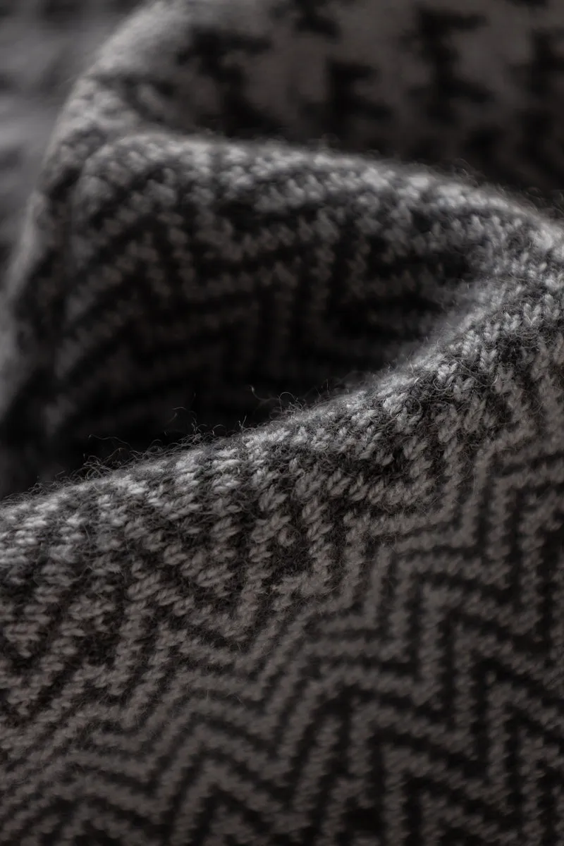 Mixed Patterned Cashmere Beret