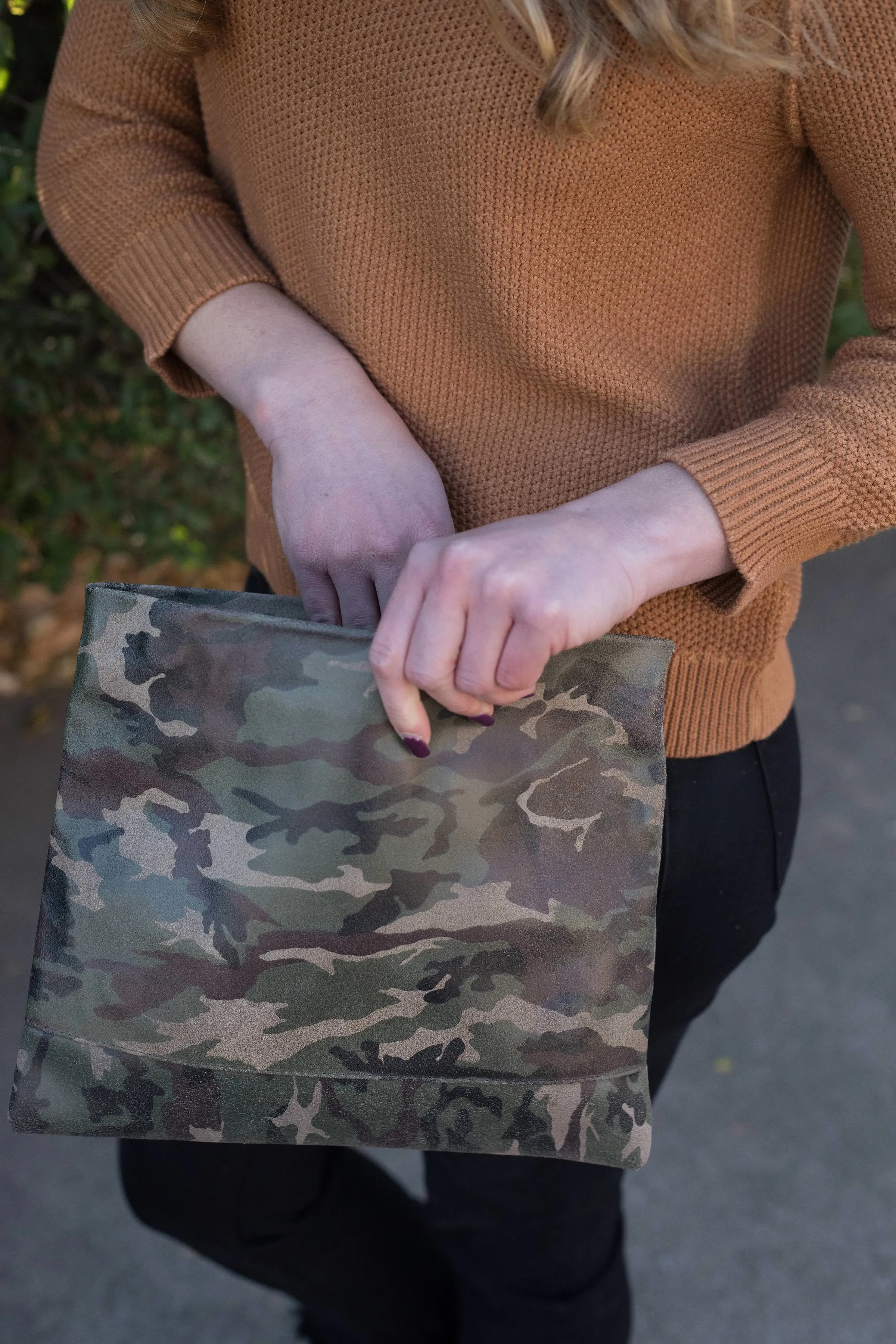 Mollie Cross-Body Convertible Clutch: New Camouflage