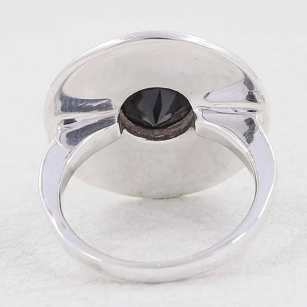 Mystic Quartz Solid Silver Ring