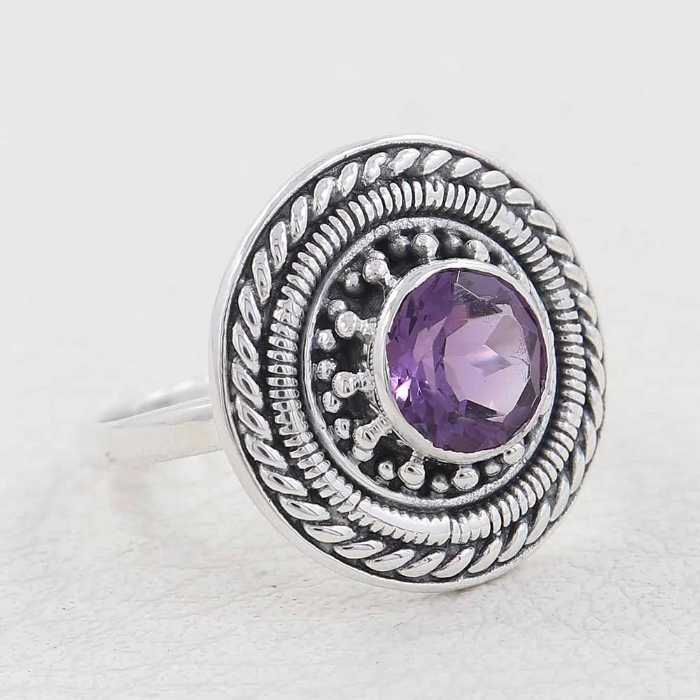 Mystic Quartz Solid Silver Ring