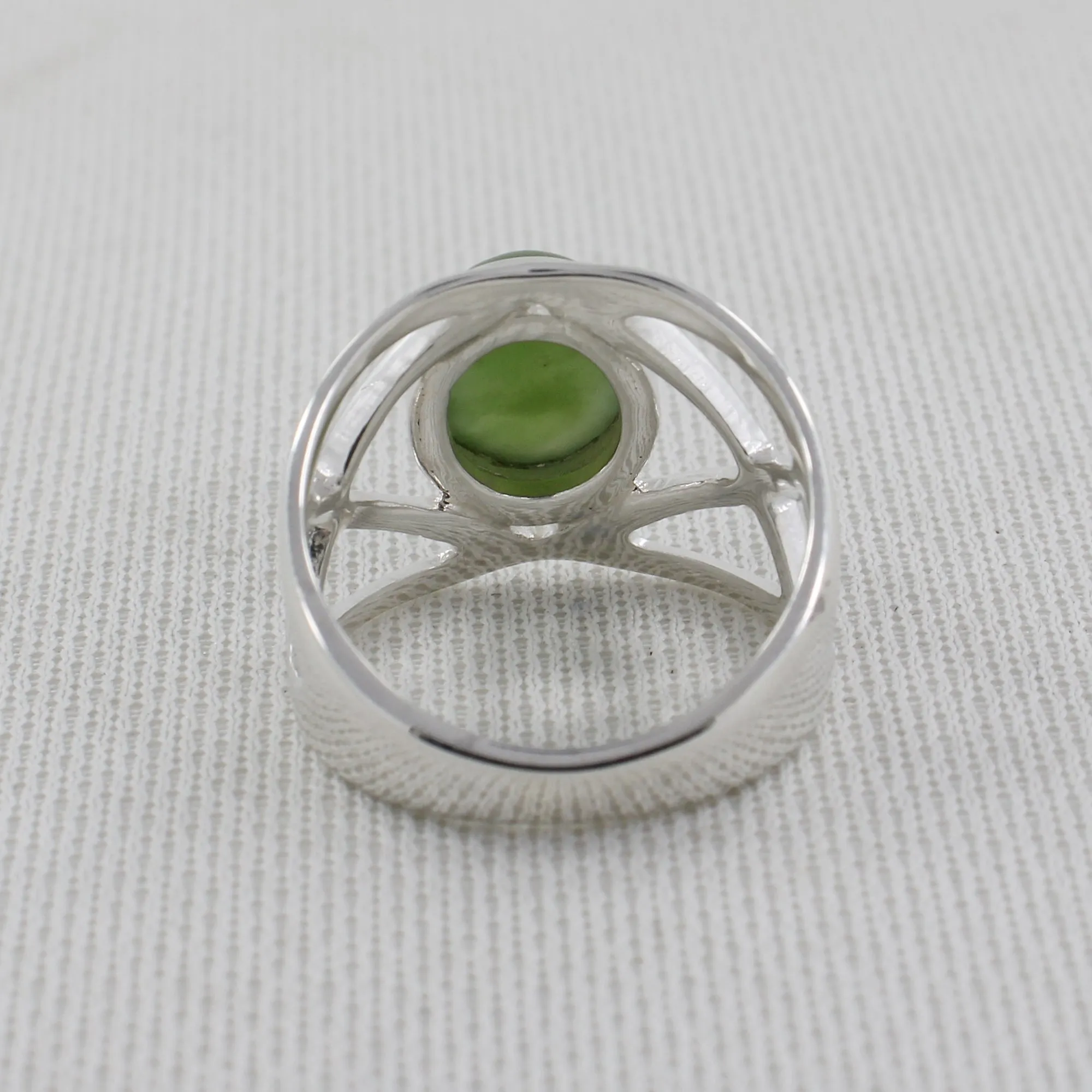 Nephrite Jade Silver Rings