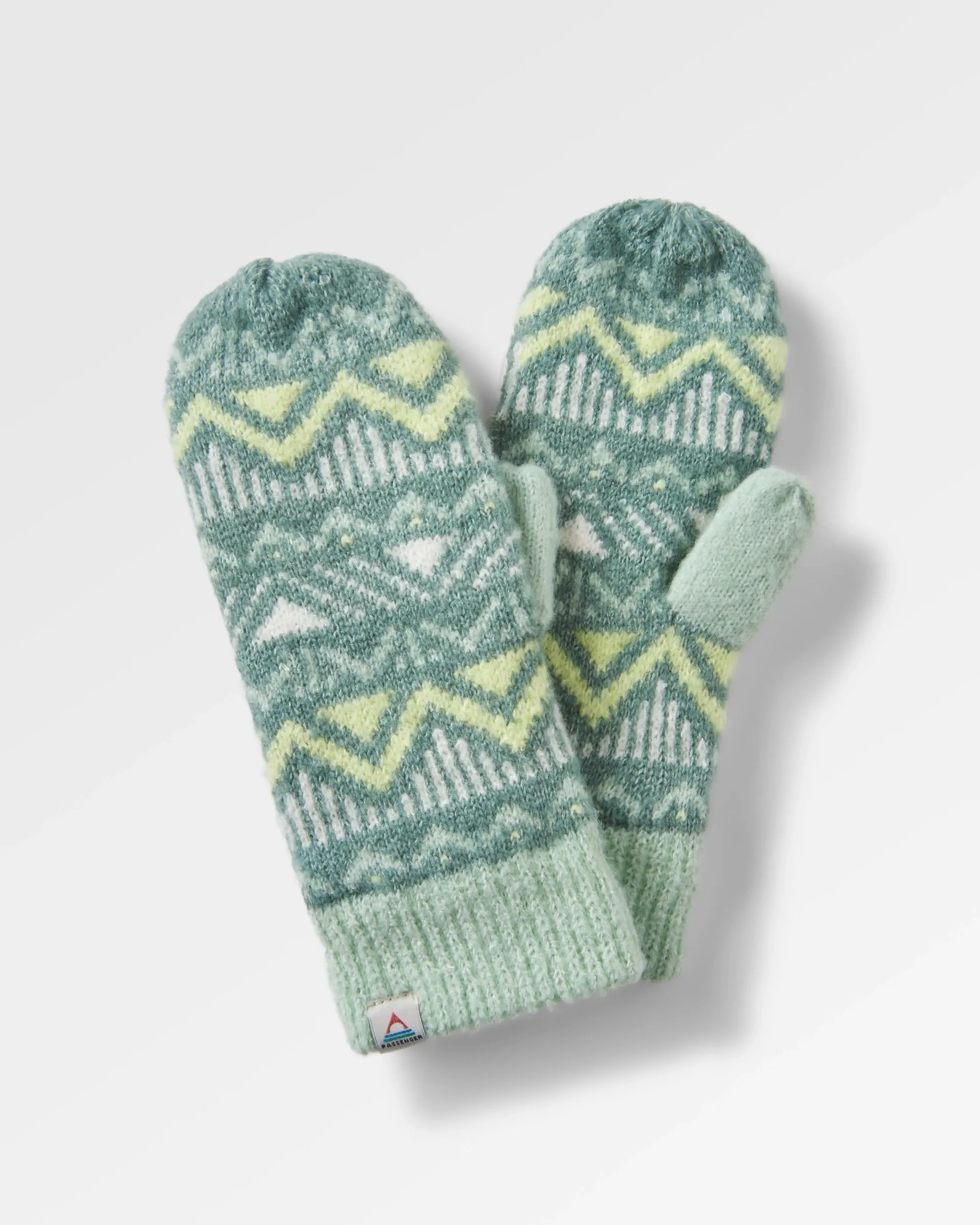 Nettle Recycled Fleece Lined Mittens - Arctic