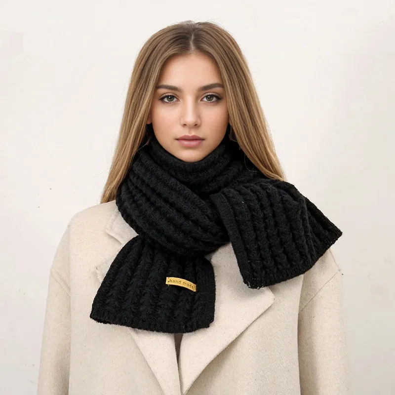 New Design Thick Knitted Fashion Winter Warm Cashmere Lady Korean Style Scarf