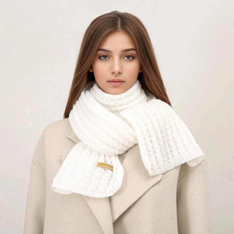 New Design Thick Knitted Fashion Winter Warm Cashmere Lady Korean Style Scarf