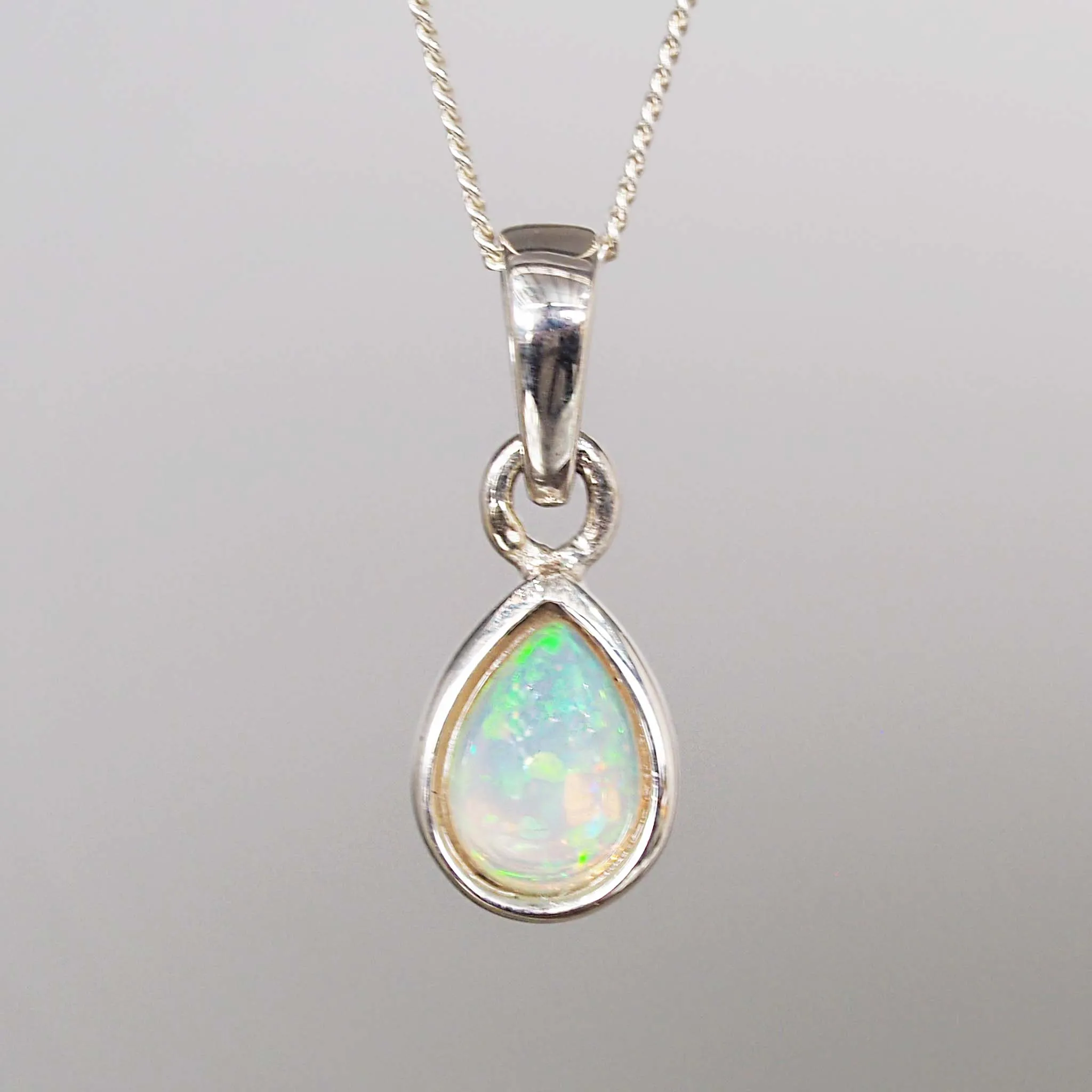 October Birthstone Necklace - Opal